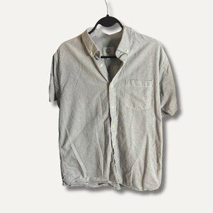 Mocoto Gray Short Sleeve Button-Up Shirt – Men’s Size L